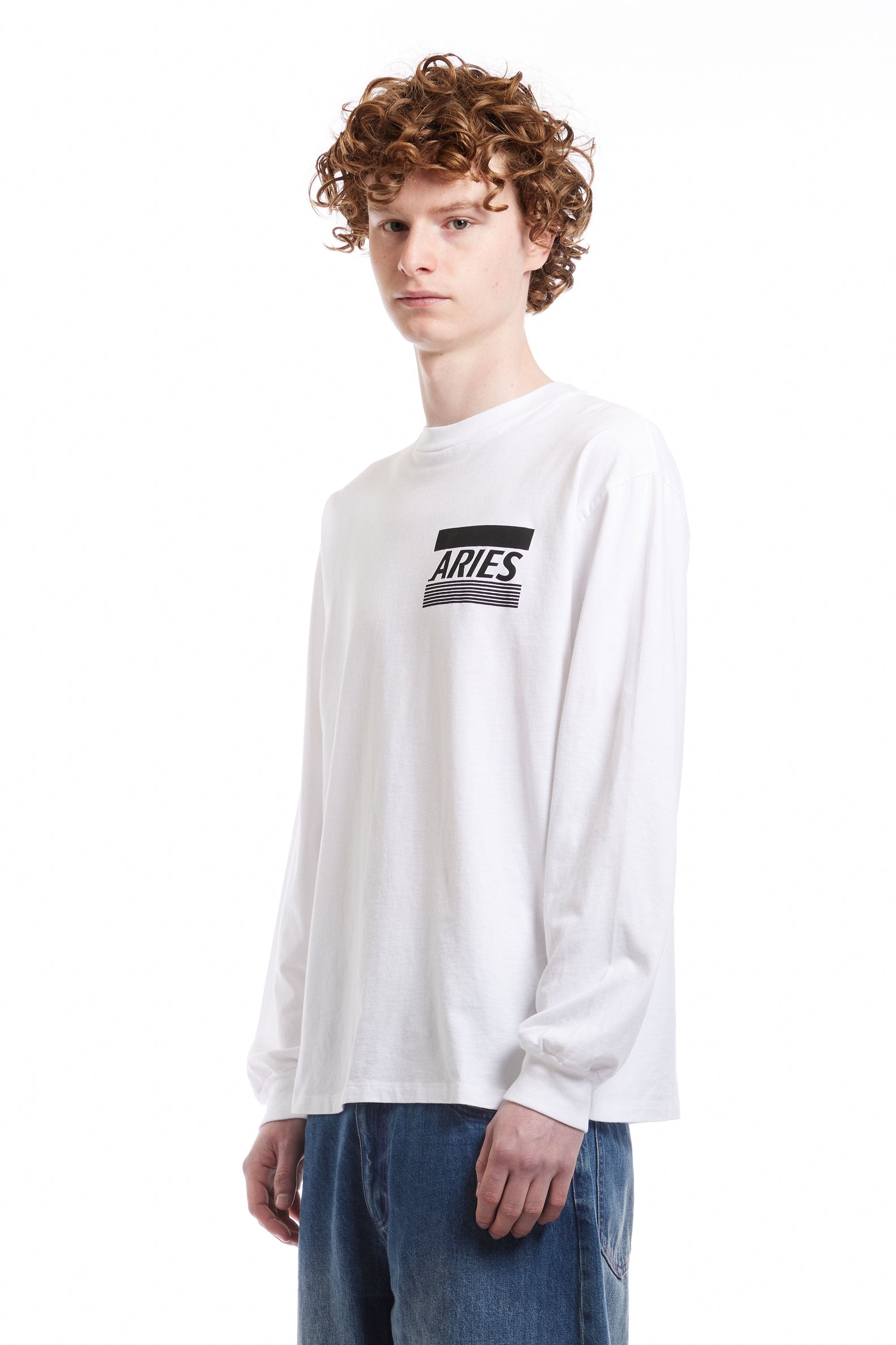 The CREDIT CARD LS TEE WHITE  available online with global shipping, and in PAM Stores Melbourne and Sydney.