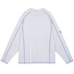 The CREW NECK DBL KNIT LONG SLEEVE GREY  available online with global shipping, and in PAM Stores Melbourne and Sydney.