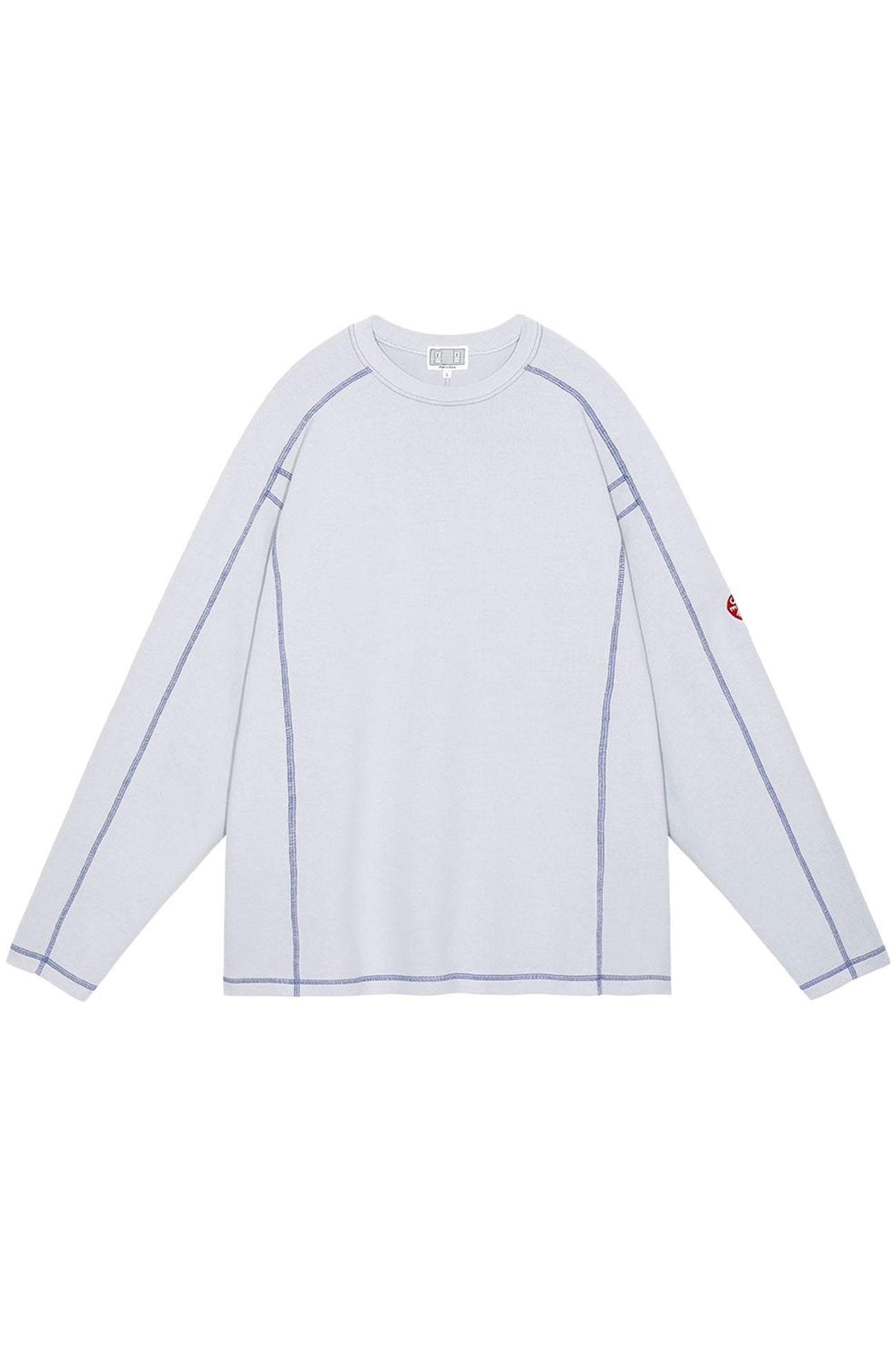 The CREW NECK DBL KNIT LONG SLEEVE GREY  available online with global shipping, and in PAM Stores Melbourne and Sydney.