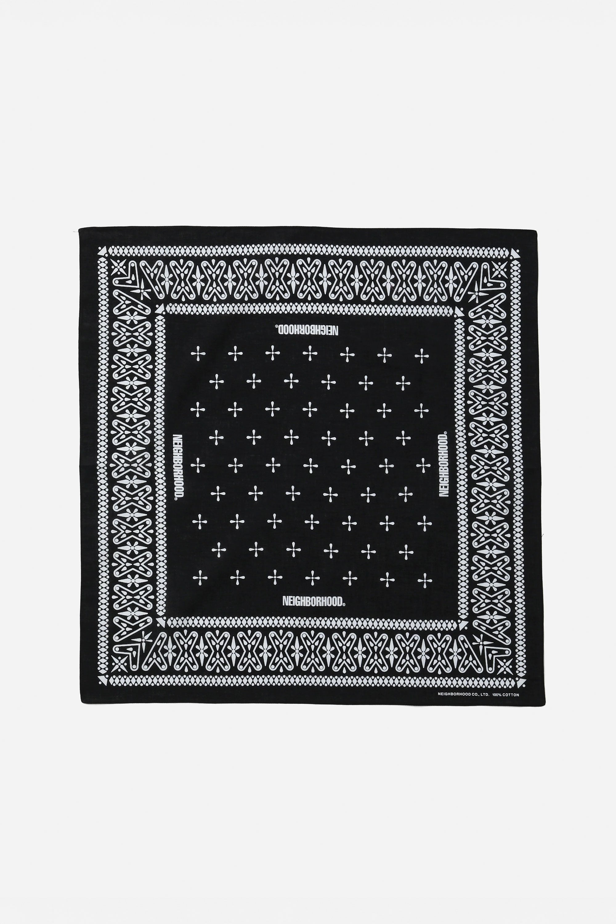 The CROSS PATTERN BANDANA BLACK available online with global shipping, and in PAM Stores Melbourne and Sydney.