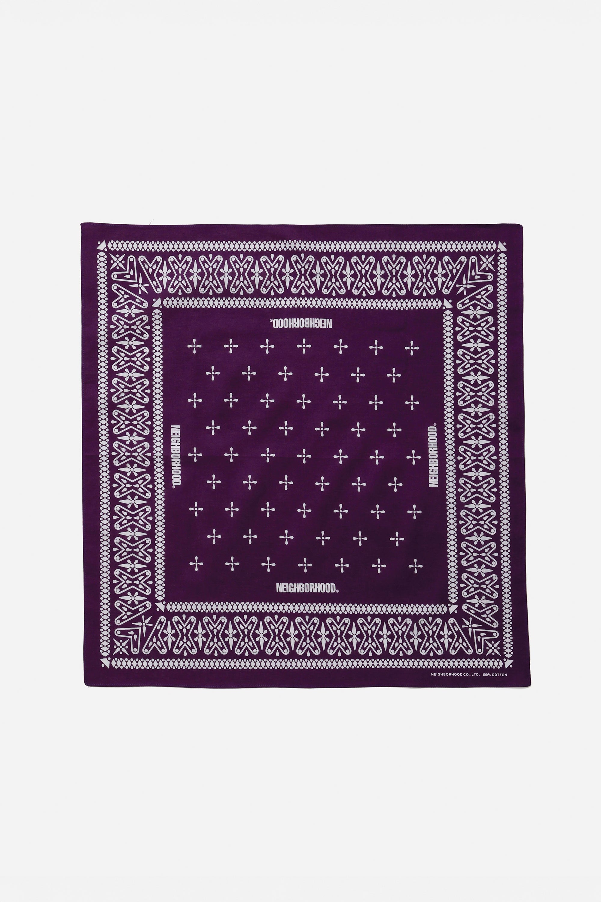 The CROSS PATTERN BANDANA PURPLE available online with global shipping, and in PAM Stores Melbourne and Sydney.