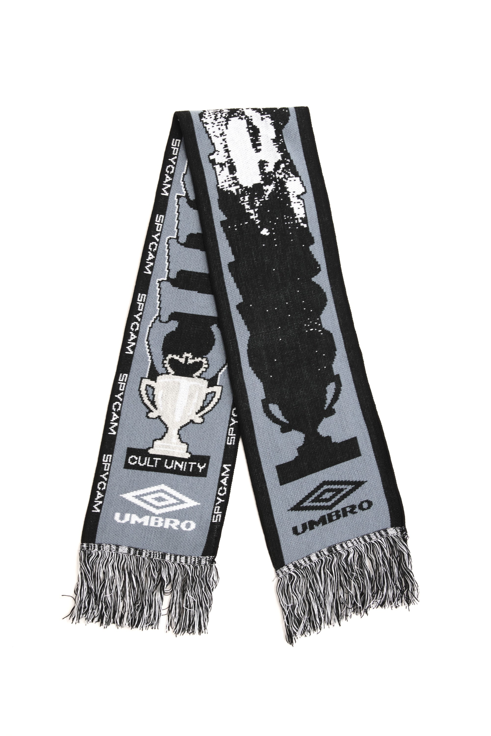 The Cult Unity Scarf Black Grey available online with global shipping, and in PAM Stores Melbourne and Sydney.