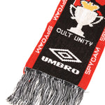 The Cult Unity Scarf Black Red available online with global shipping, and in PAM Stores Melbourne and Sydney.