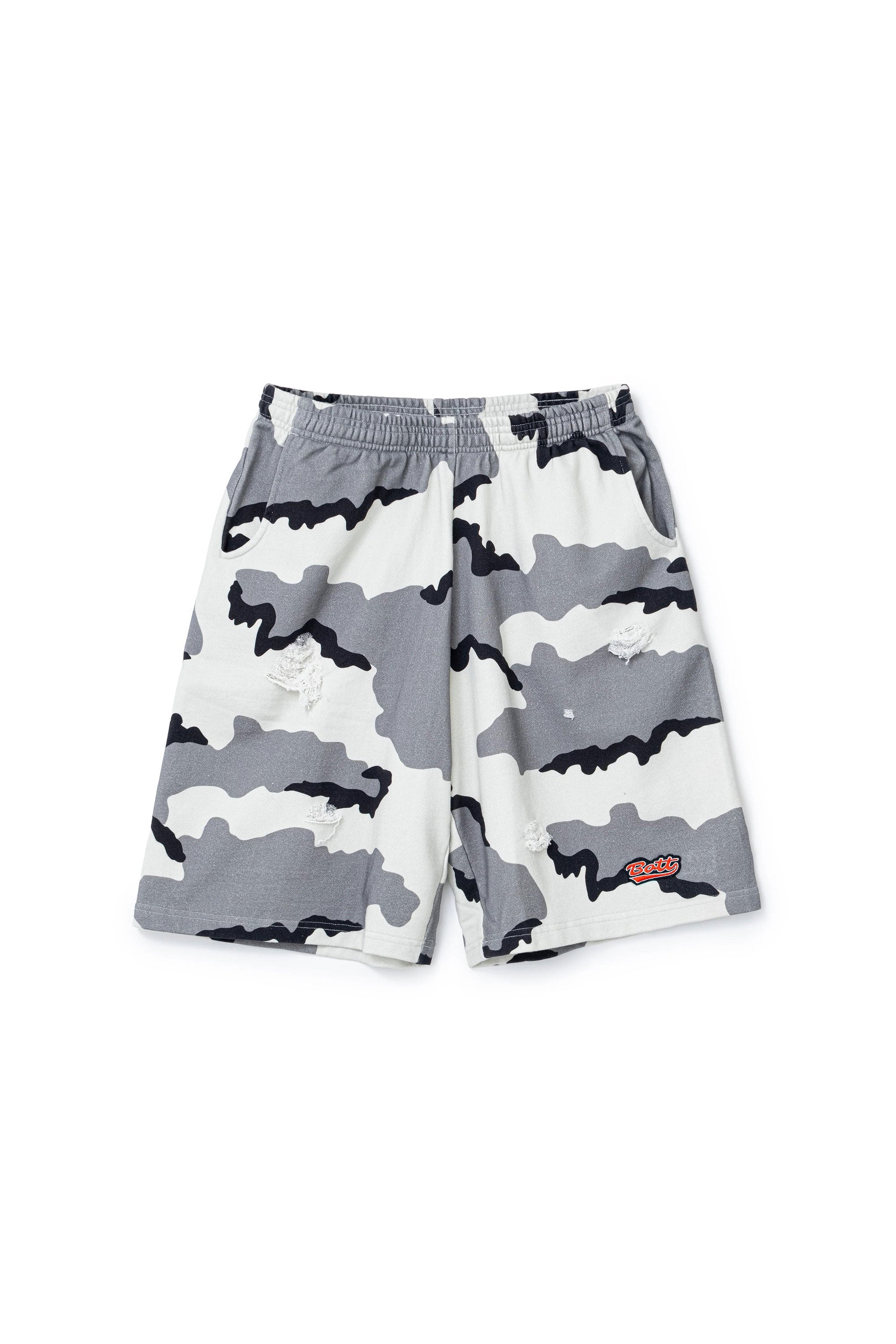 The Camo Sweat Short Grey available online with global shipping, and in PAM Stores Melbourne and Sydney.