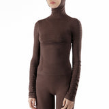 The Circular Hoodie Dark Brown available online with global shipping, and in PAM Stores Melbourne and Sydney.