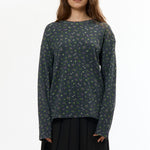 The FLOWER L/S WAFFLE THERMAL BLACK available online with global shipping, and in PAM Stores Melbourne and Sydney.