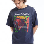 The DEAD SAINT SS TEE NAVY available online with global shipping, and in PAM Stores Melbourne and Sydney.