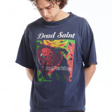 The DEAD SAINT SS TEE NAVY available online with global shipping, and in PAM Stores Melbourne and Sydney.