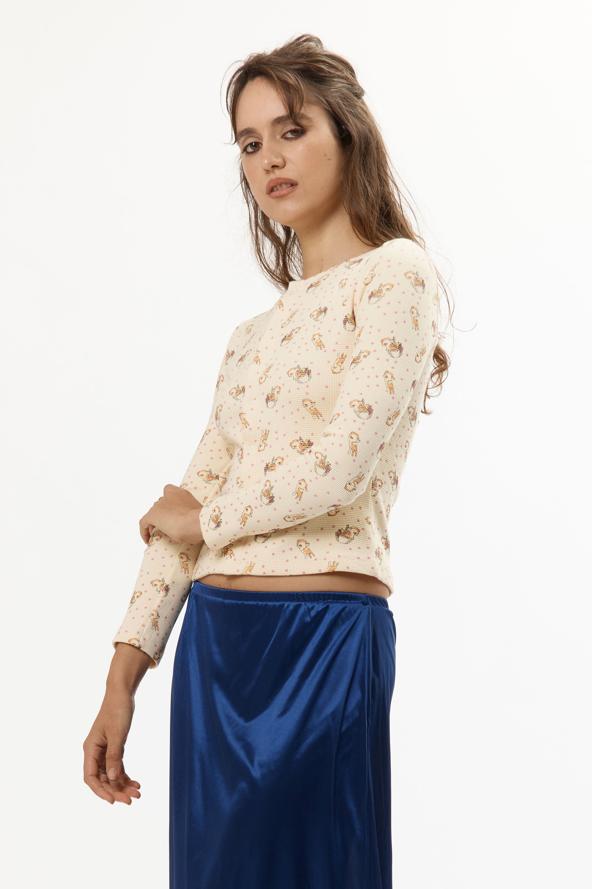 The PEACH DEAR THERMAL TOP available online with global shipping, and in PAM Stores Melbourne and Sydney.