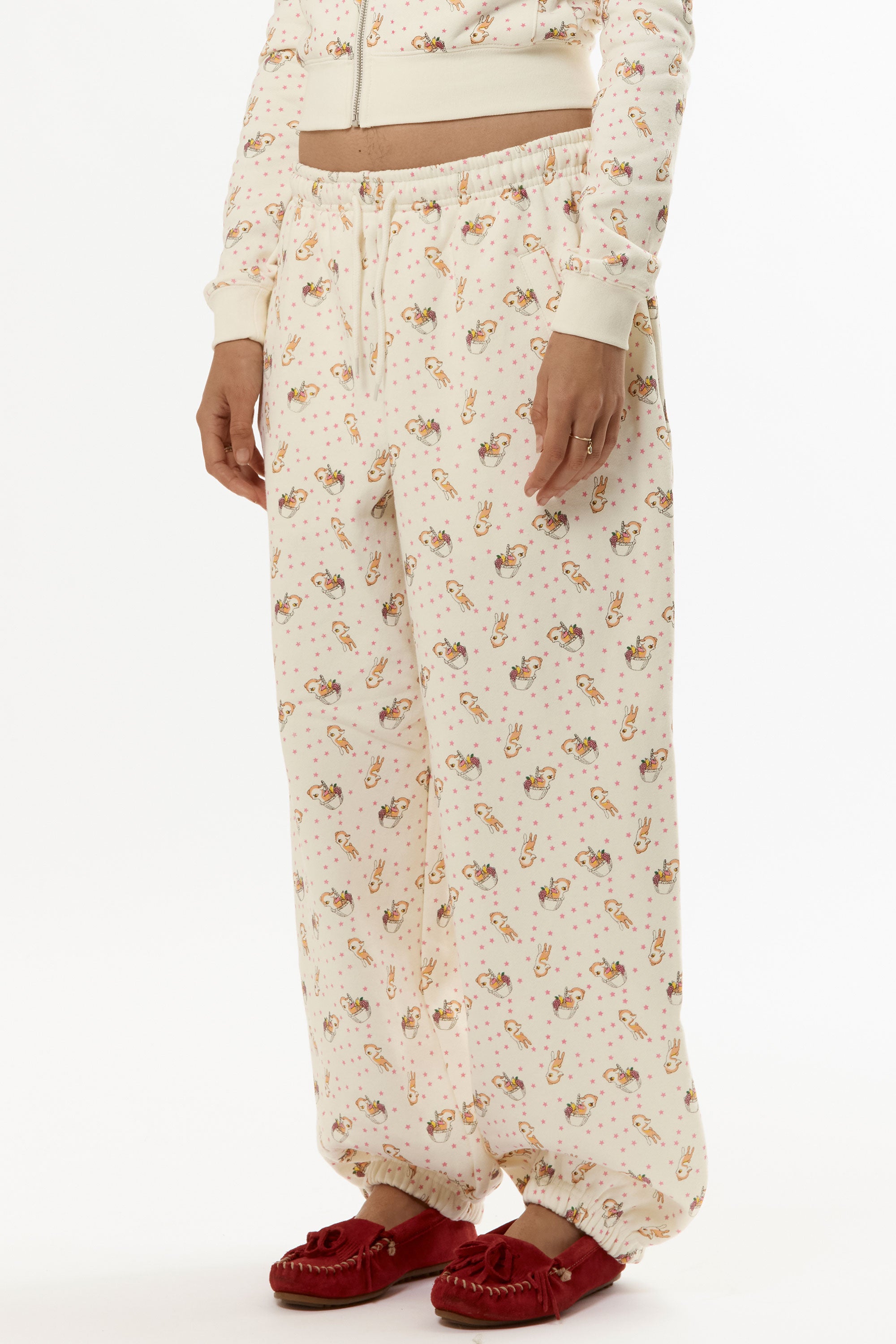 PEACH DEER JOGGERS