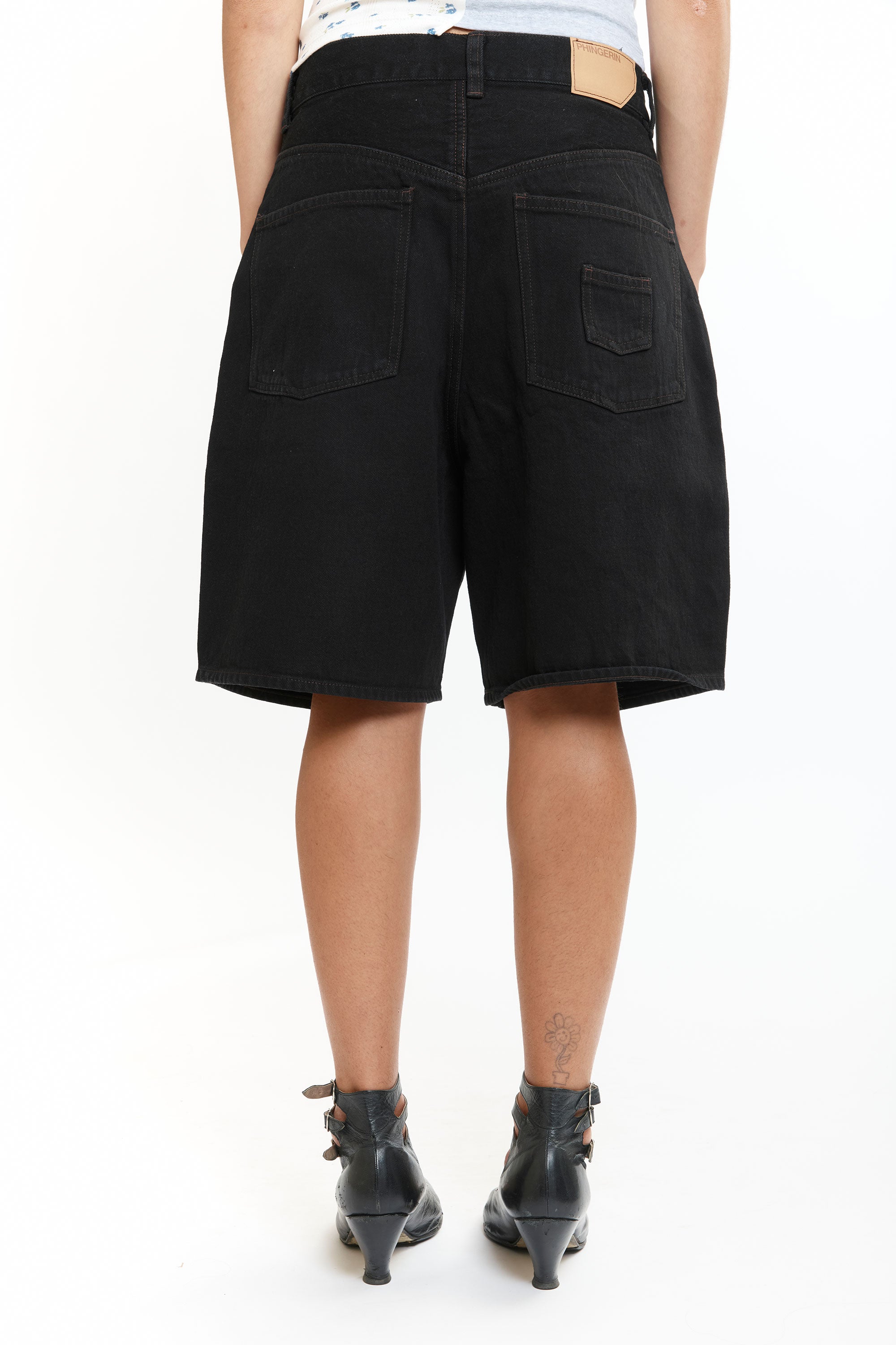 The 6 POCKET DENIM SHORTS BLACK available online with global shipping, and in PAM Stores Melbourne and Sydney.