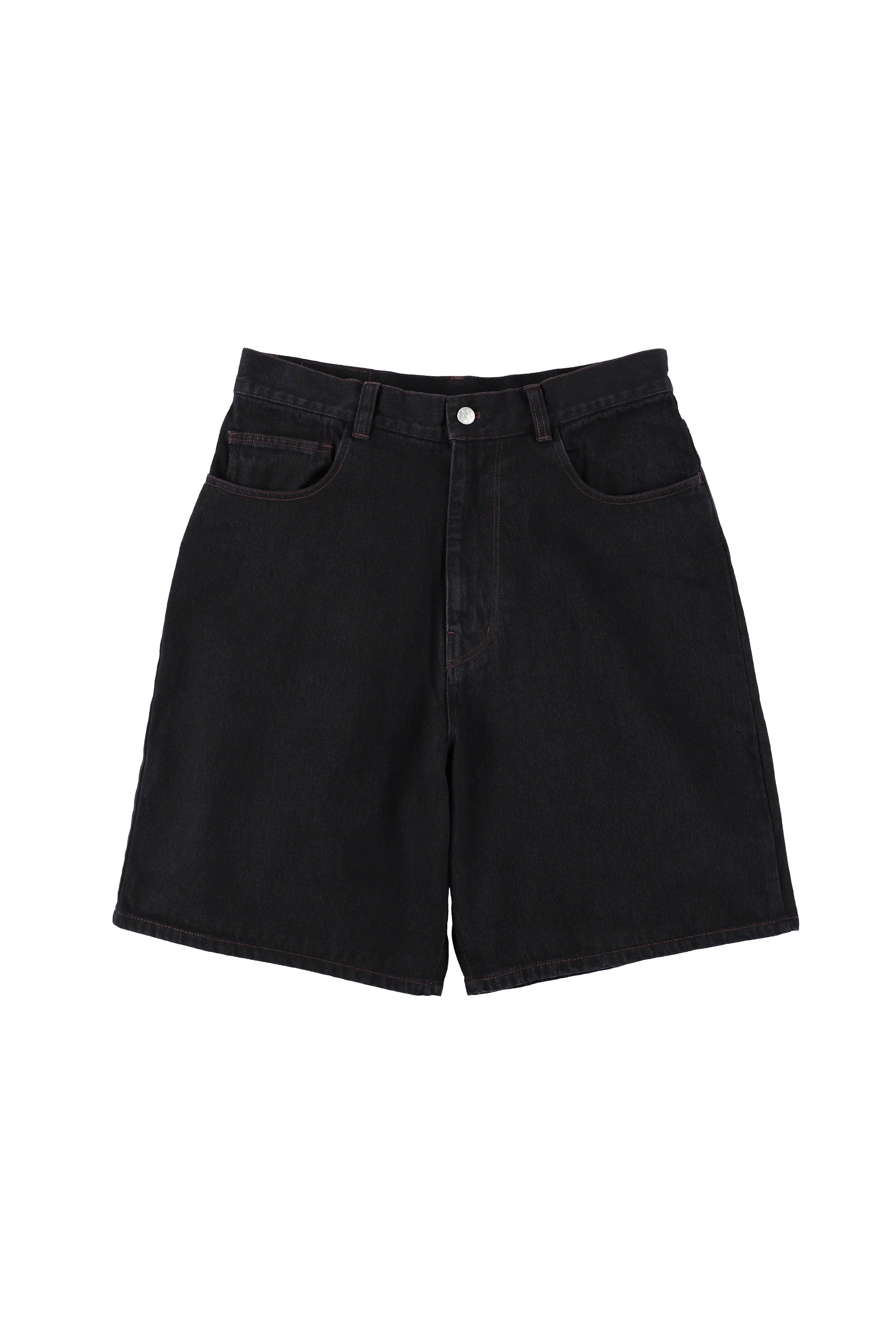 The 6 POCKET DENIM SHORTS BLACK available online with global shipping, and in PAM Stores Melbourne and Sydney.