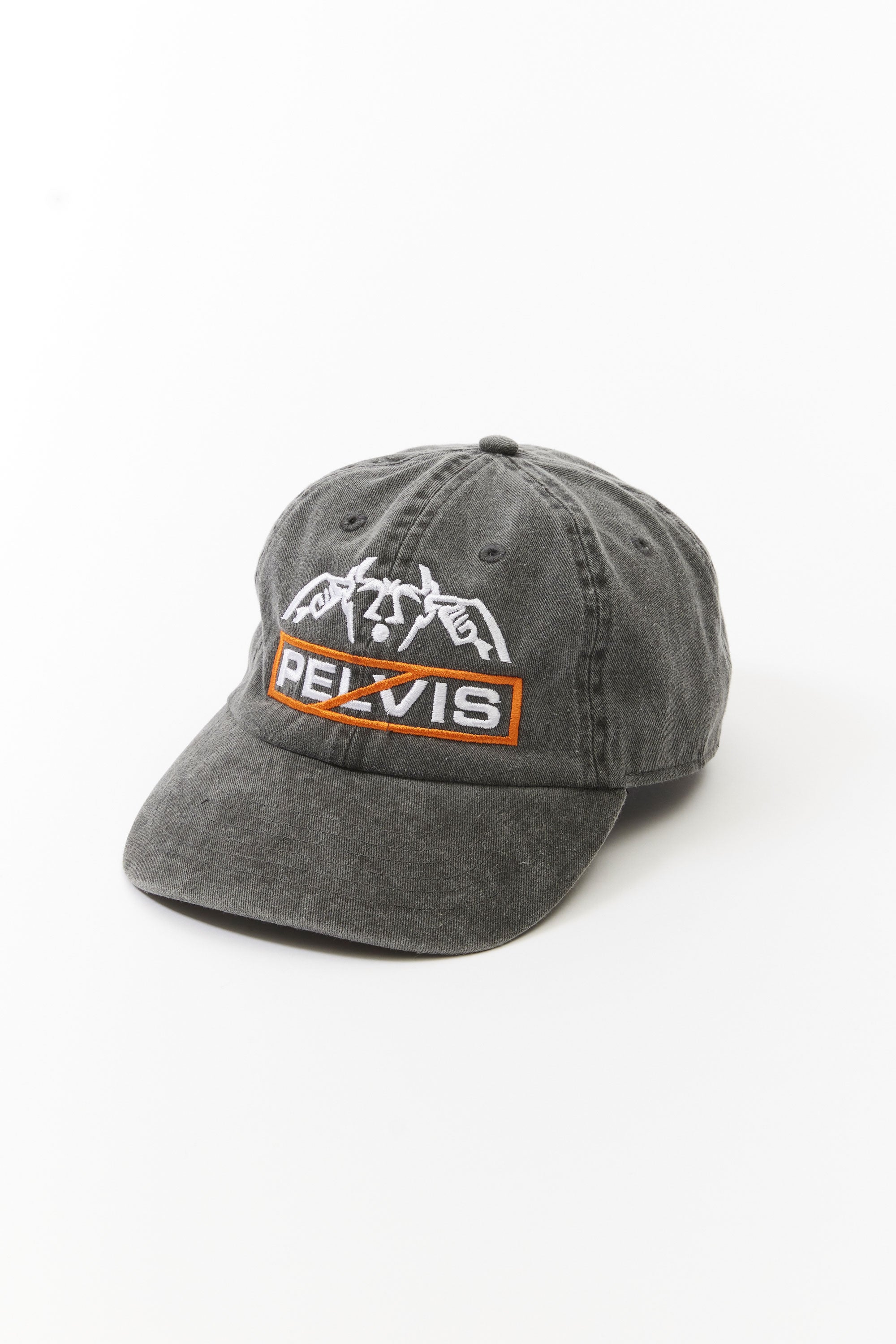 The PELVIS - SOUND HAZARD CAP FADED BLACK DENIM  available online with global shipping, and in PAM Stores Melbourne and Sydney.