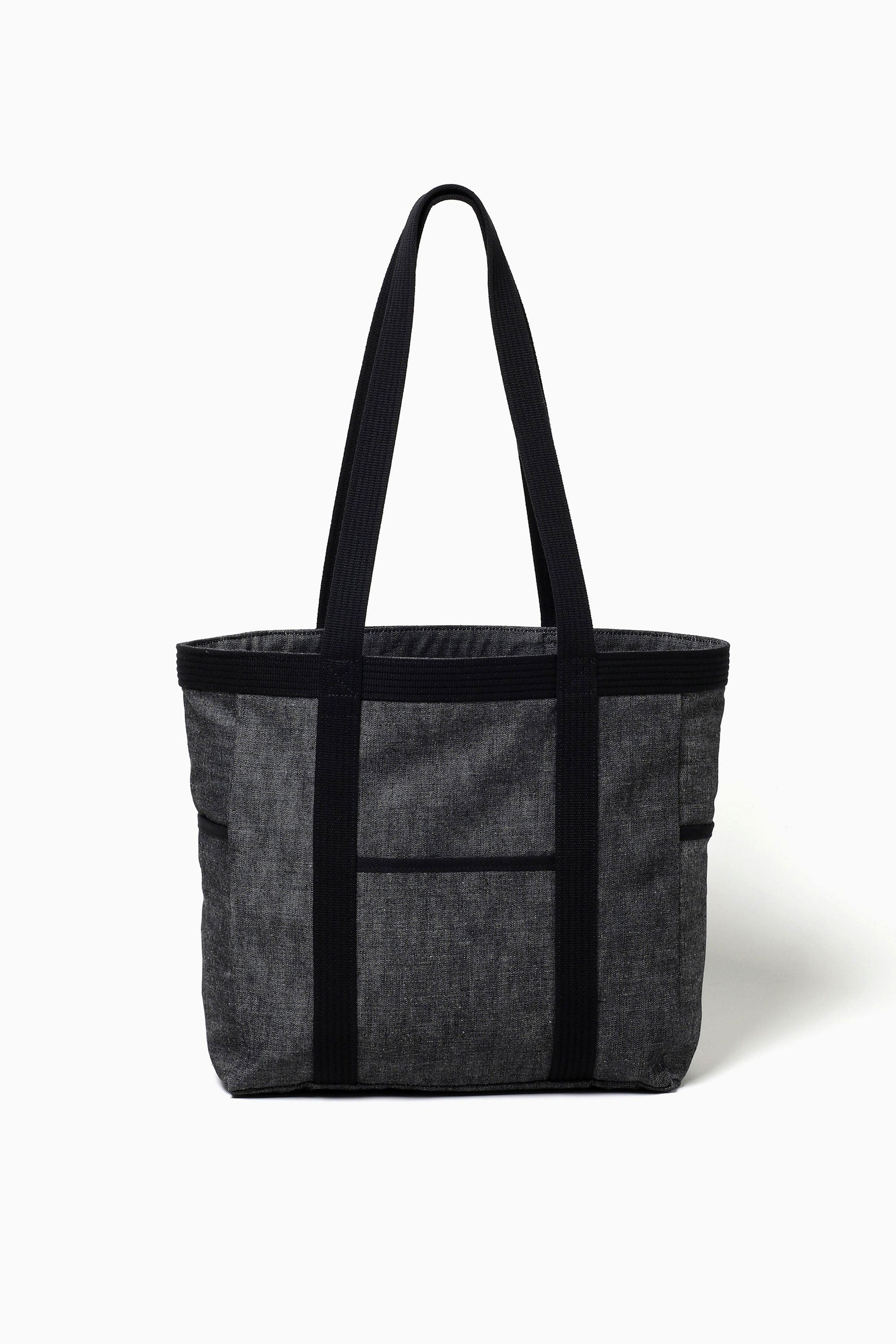 The DENIM TOTE BAG MEDIUM BLACK available online with global shipping, and in PAM Stores Melbourne and Sydney.