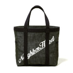 The DENIM TOTE BAG SMALL BLACK available online with global shipping, and in PAM Stores Melbourne and Sydney.