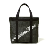 The DENIM TOTE BAG SMALL BLACK available online with global shipping, and in PAM Stores Melbourne and Sydney.