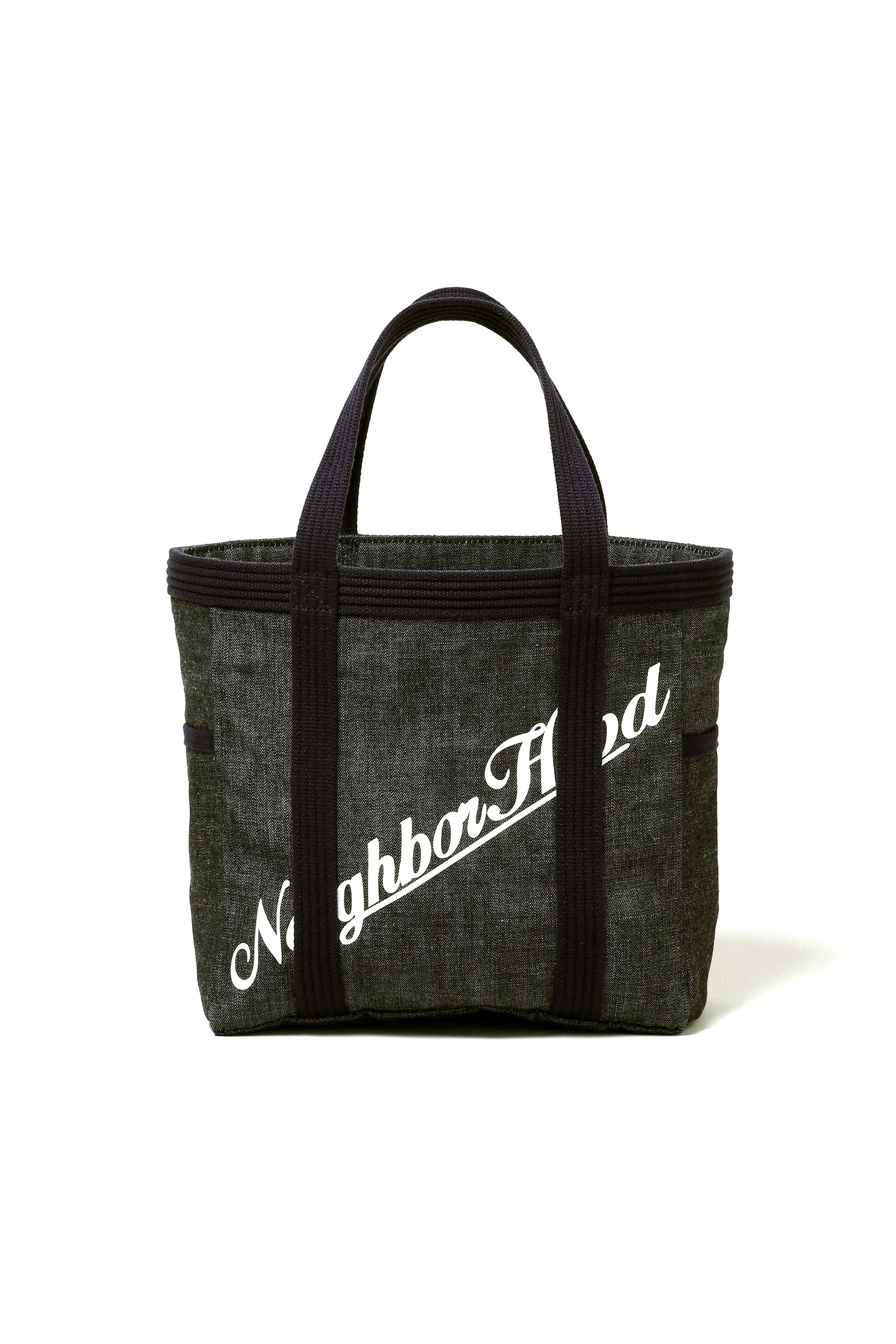 The DENIM TOTE BAG SMALL BLACK available online with global shipping, and in PAM Stores Melbourne and Sydney.