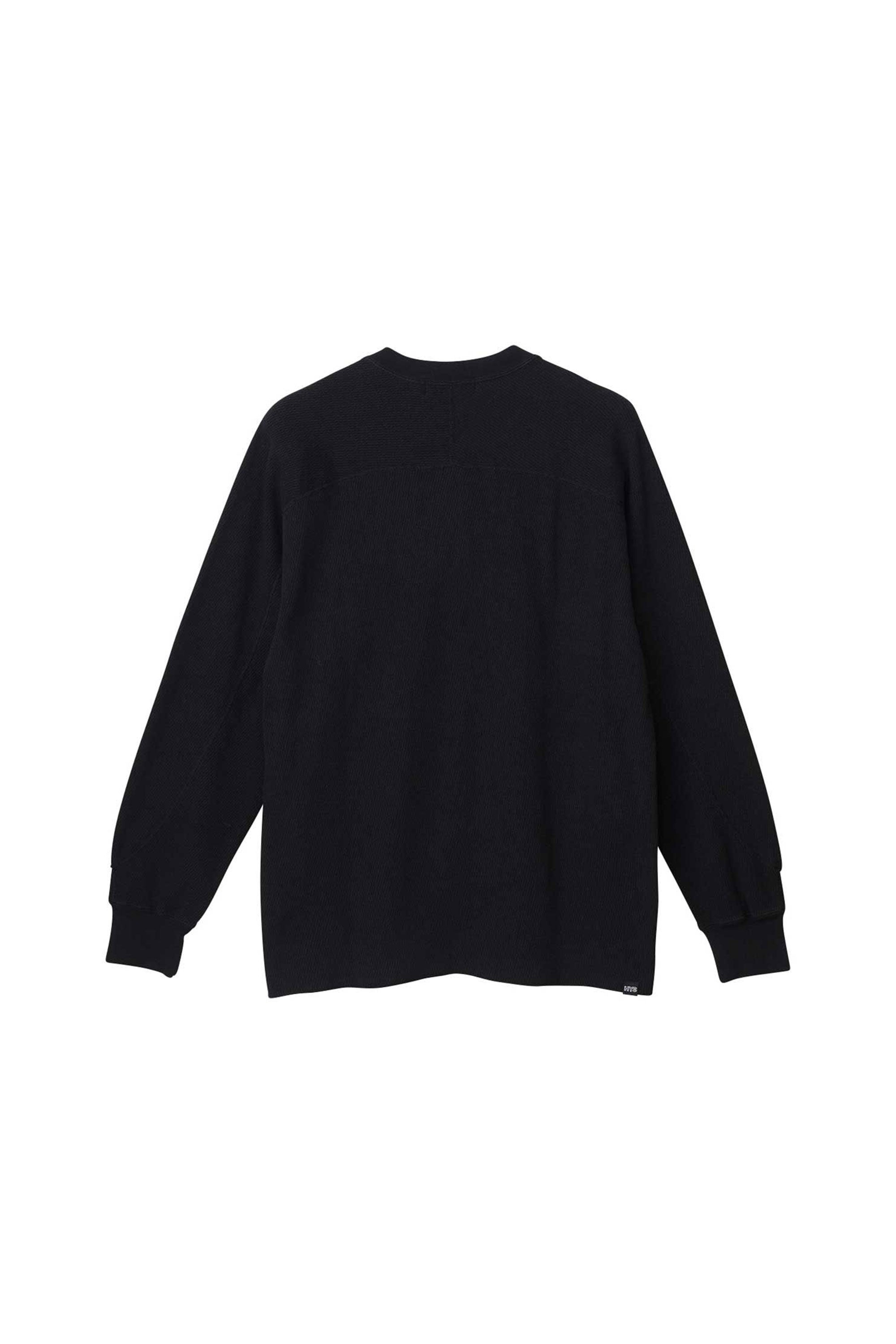 Diamond Logo Henley Sweatshirt Black