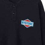 The Diamond Logo Henley Sweatshirt Black available online with global shipping, and in PAM Stores Melbourne and Sydney.