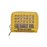 The DIZZY & MILKY Studded Round-Zip Wallet Yellow available online with global shipping, and in PAM Stores Melbourne and Sydney.
