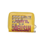 The DIZZY & MILKY Studded Round-Zip Wallet Yellow available online with global shipping, and in PAM Stores Melbourne and Sydney.