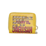 The DIZZY & MILKY Studded Round-Zip Wallet Yellow available online with global shipping, and in PAM Stores Melbourne and Sydney.