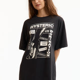 The HYS DOMINATRIX BOOT OVERSIZED T-SHIRT BLACK available online with global shipping, and in PAM Stores Melbourne and Sydney.