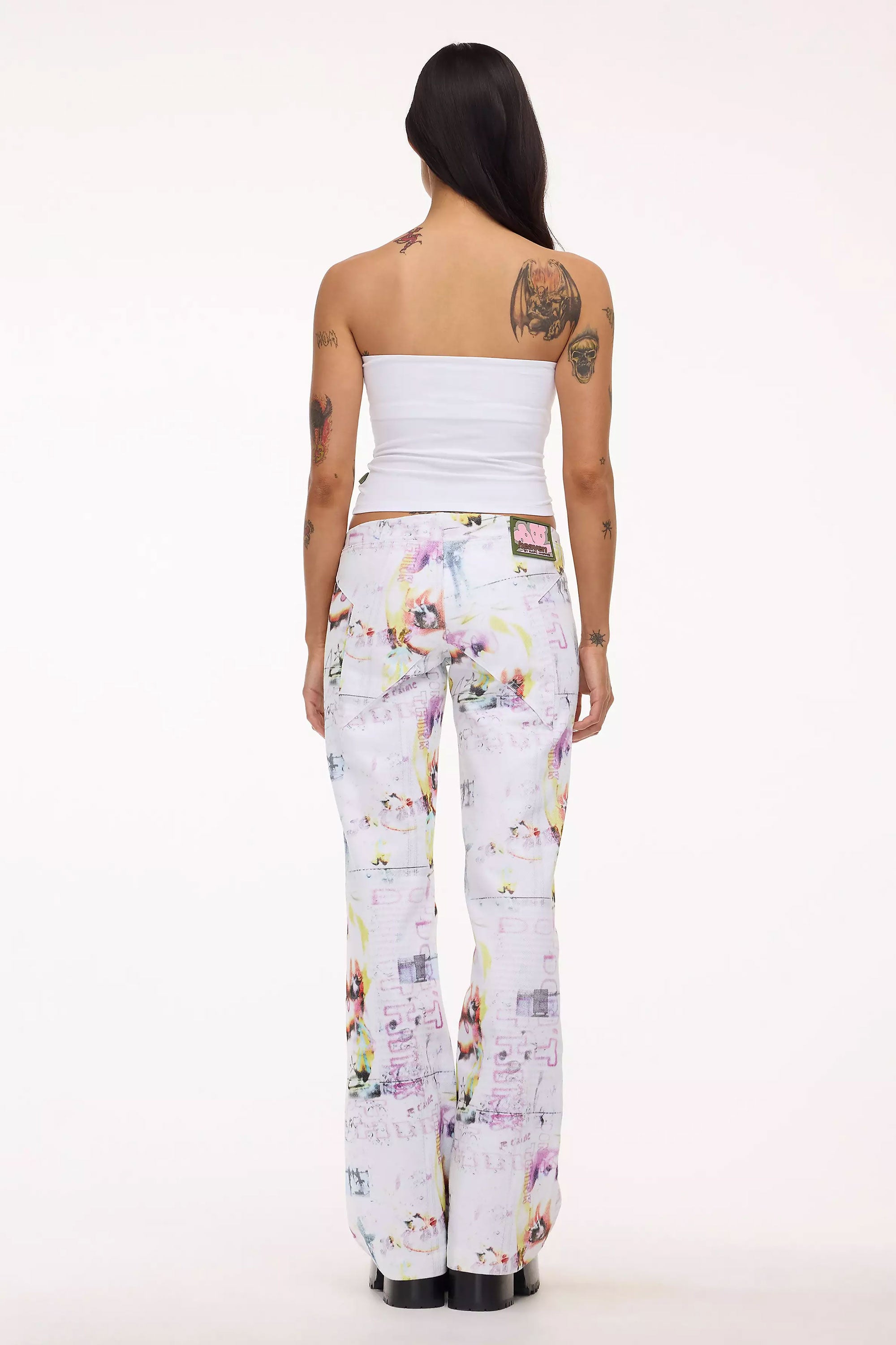 The HEAVEN - DON'T THINK FLARED STAR JEANS  available online with global shipping, and in PAM Stores Melbourne and Sydney.