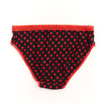 The MINNIE UNDERWEAR RED BLACK DOT available online with global shipping, and in PAM Stores Melbourne and Sydney.