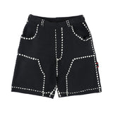 The SUMMER PG1 DOUBLE KNEE SHORTS BLACK available online with global shipping, and in PAM Stores Melbourne and Sydney.