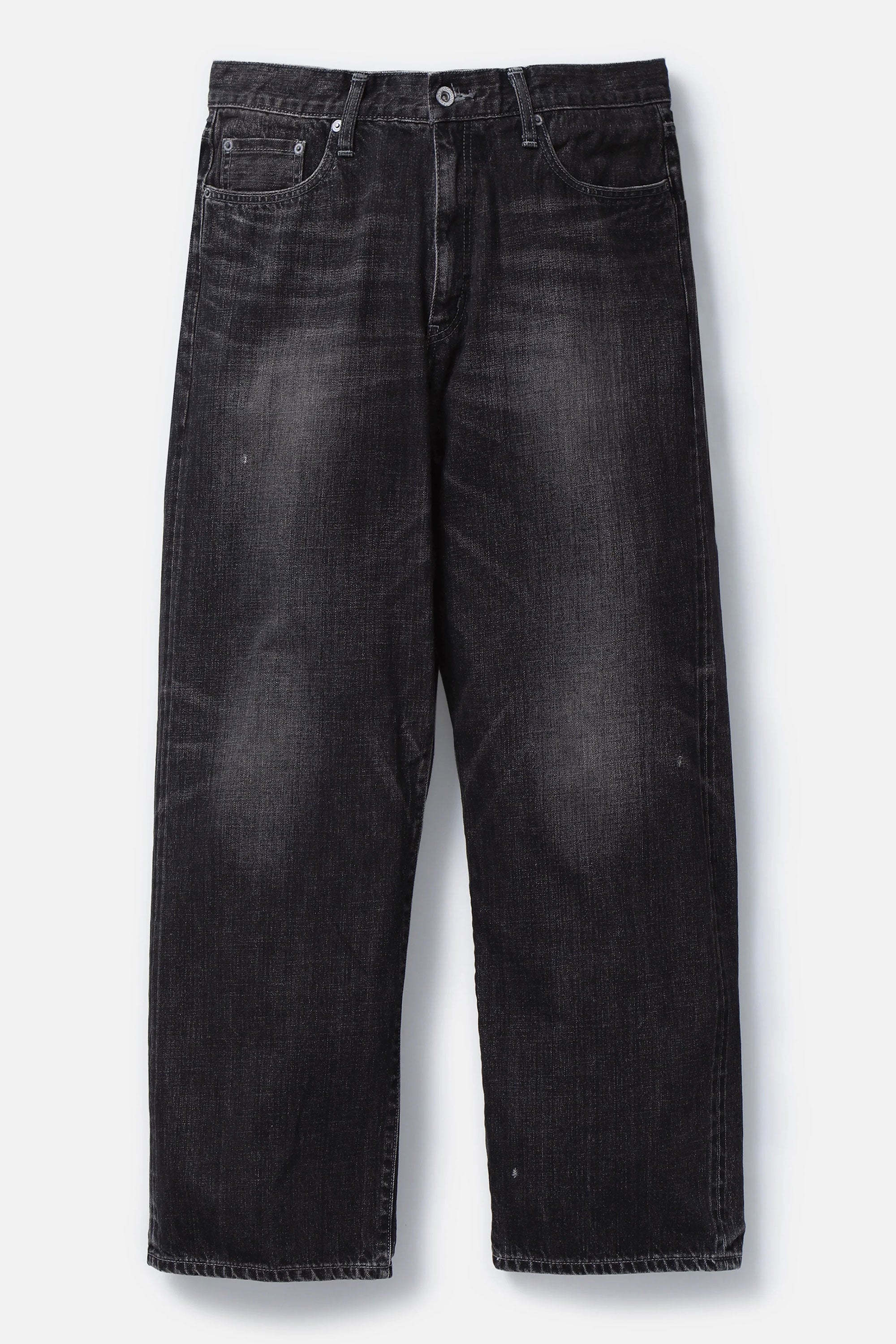 The WASHED DENIM DP WIDE JEANS / PANTS BLACK available online with global shipping, and in PAM Stores Melbourne and Sydney.