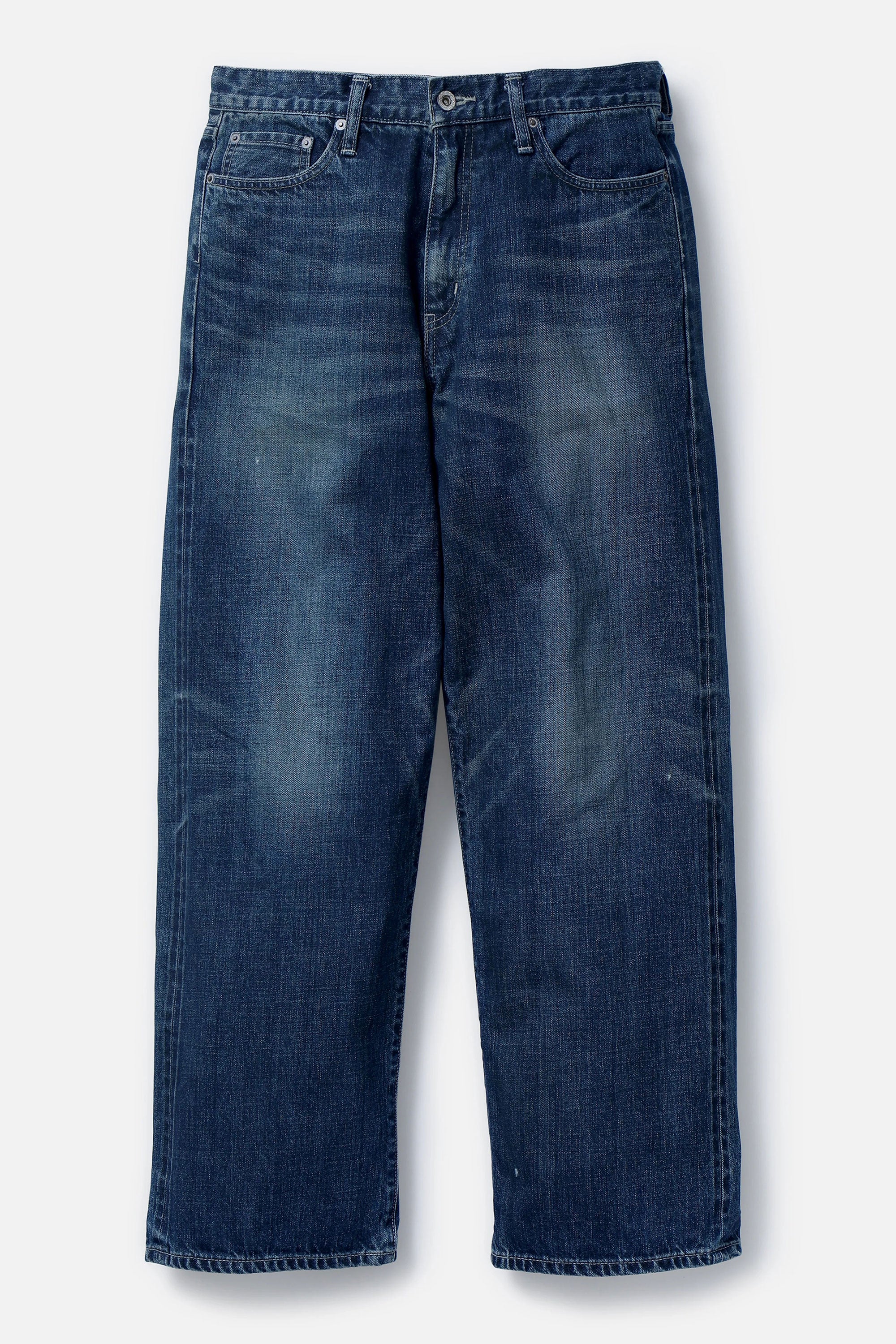 The WASHED DENIM DP WIDE JEANS / PANTS INDIGO available online with global shipping, and in PAM Stores Melbourne and Sydney.