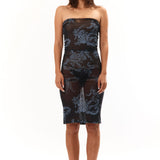 The Floral Mesh Bandeau Dress available online with global shipping, and in PAM Stores Melbourne and Sydney.