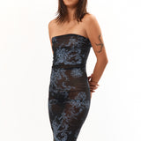 The Floral Mesh Bandeau Dress available online with global shipping, and in PAM Stores Melbourne and Sydney.