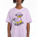 The GOOD MORNING TAPES - DUCK SS TEE LAVENDER available online with global shipping, and in PAM Stores Melbourne and Sydney.
