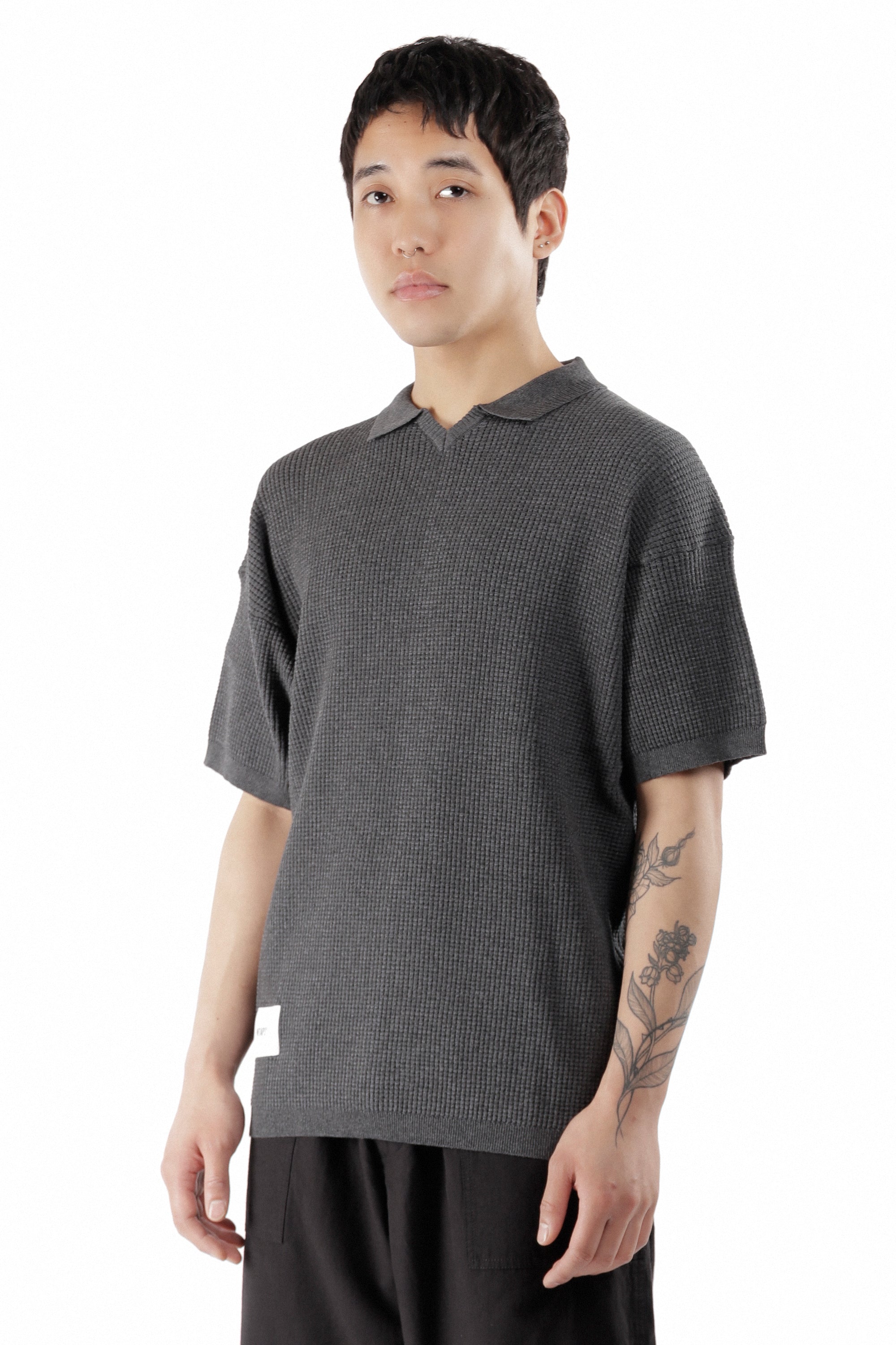 The DUP COTTON POLY KNITTED SWEATER GREY available online with global shipping, and in PAM Stores Melbourne and Sydney.