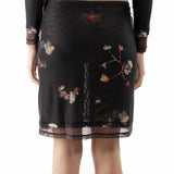 The ECKHAUS LATTA - DUET SKIRT BLACK PANSY available online with global shipping, and in PAM Stores Melbourne and Sydney.