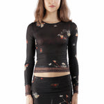 The ECKHAUS LATTA - DUET TOP BLACK PANSY available online with global shipping, and in PAM Stores Melbourne and Sydney.