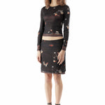 The ECKHAUS LATTA - DUET SKIRT BLACK PANSY available online with global shipping, and in PAM Stores Melbourne and Sydney.