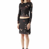 The ECKHAUS LATTA - DUET SKIRT BLACK PANSY available online with global shipping, and in PAM Stores Melbourne and Sydney.