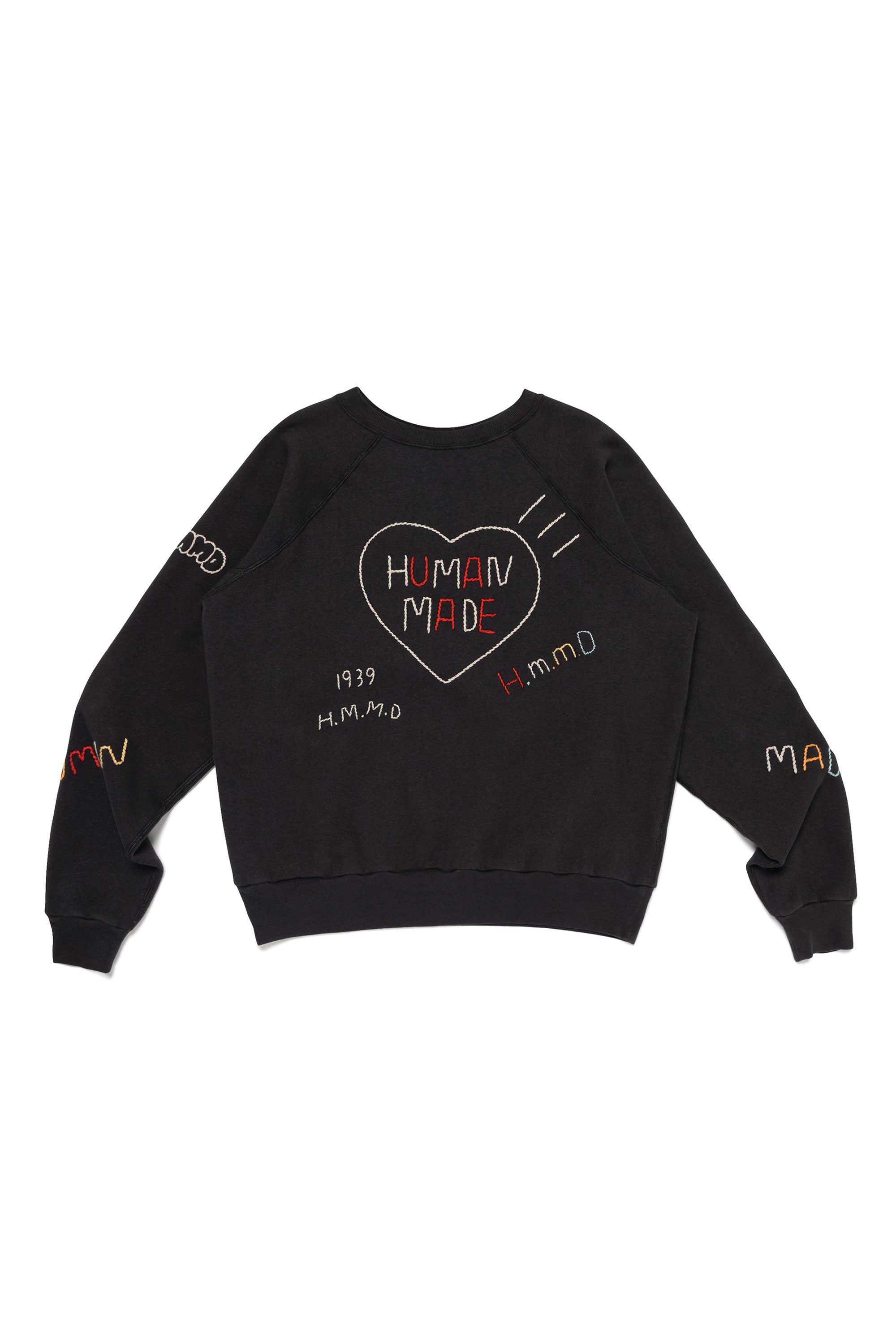 The EMBROIDERED SWEATSHIRT BLACK available online with global shipping, and in PAM Stores Melbourne and Sydney.