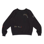 The EMBROIDERED SWEATSHIRT BLACK available online with global shipping, and in PAM Stores Melbourne and Sydney.