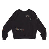 The EMBROIDERED SWEATSHIRT BLACK available online with global shipping, and in PAM Stores Melbourne and Sydney.