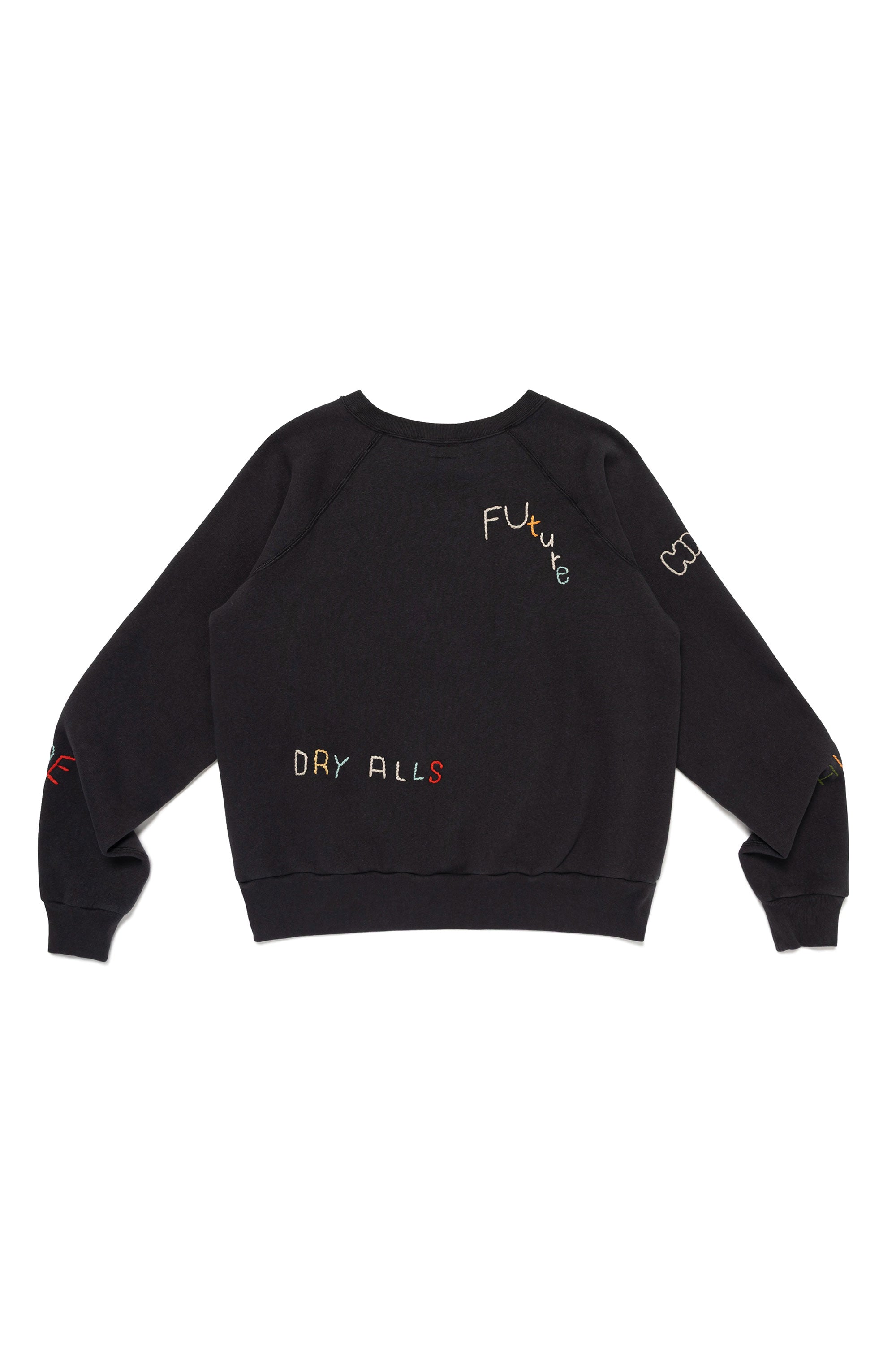 The EMBROIDERED SWEATSHIRT BLACK available online with global shipping, and in PAM Stores Melbourne and Sydney.