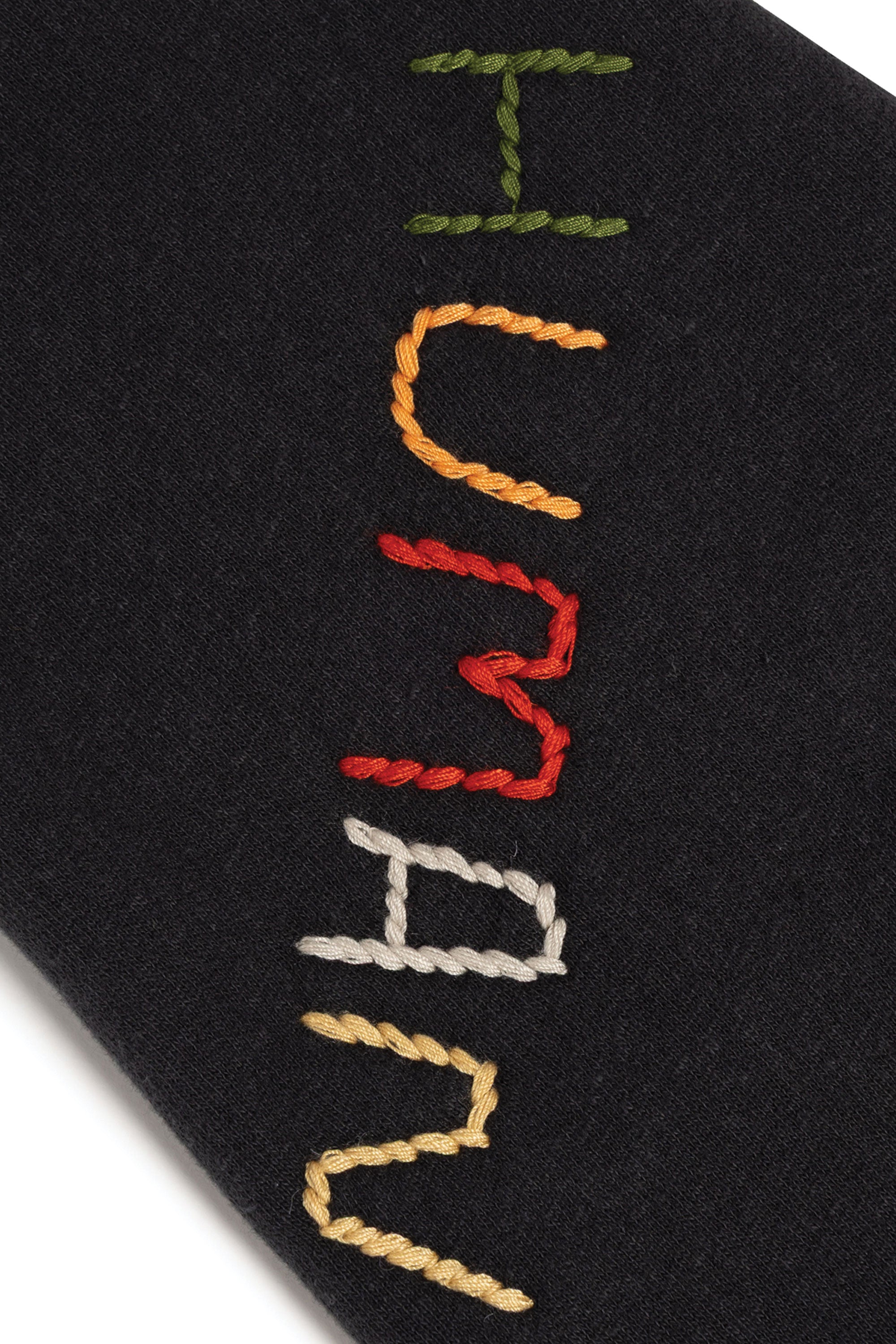 The EMBROIDERED SWEATSHIRT BLACK available online with global shipping, and in PAM Stores Melbourne and Sydney.