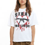 The Emo Lovers Tee White available online with global shipping, and in PAM Stores Melbourne and Sydney.