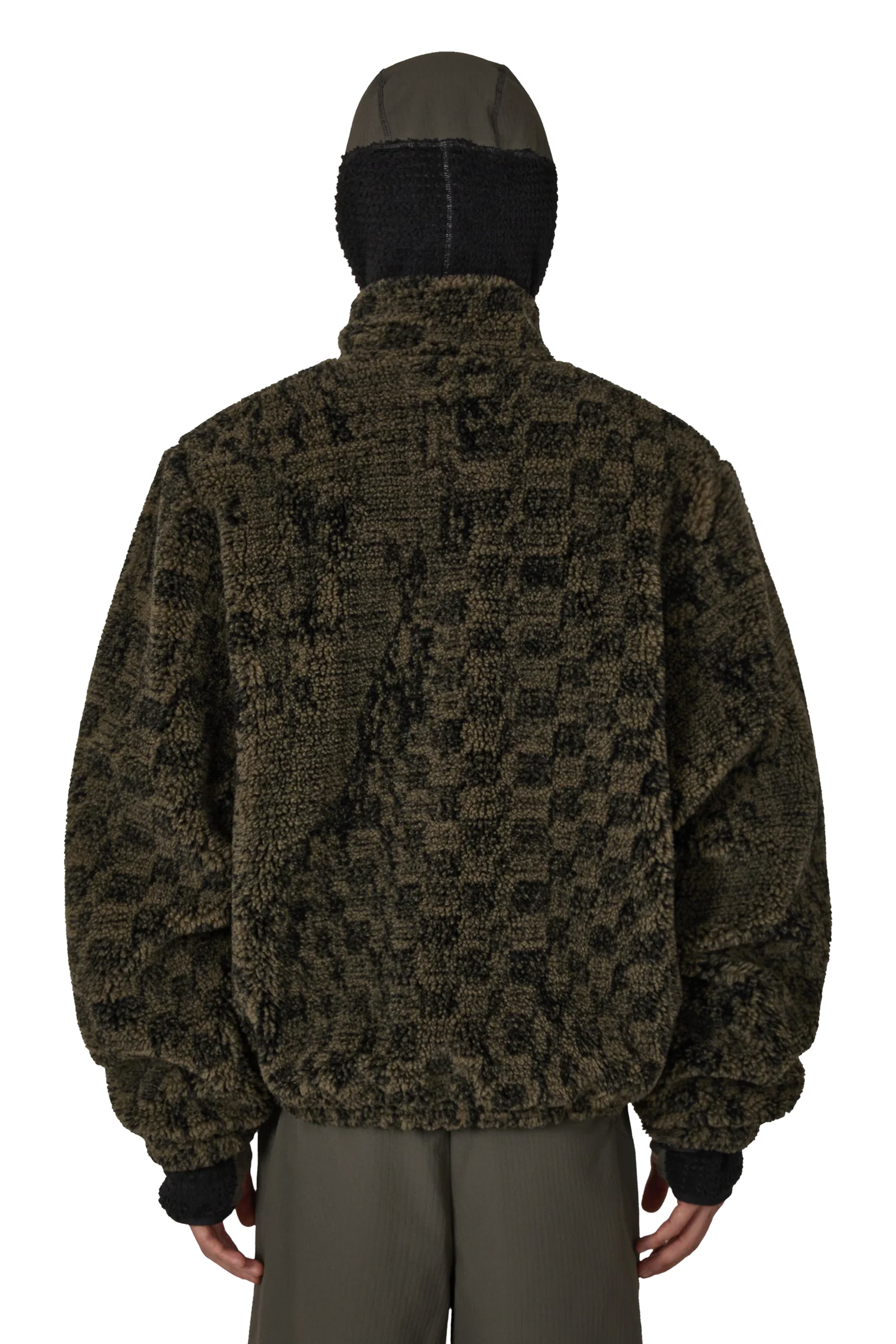 The Ewe Furry Jacket Olive available online with global shipping, and in PAM Stores Melbourne and Sydney.