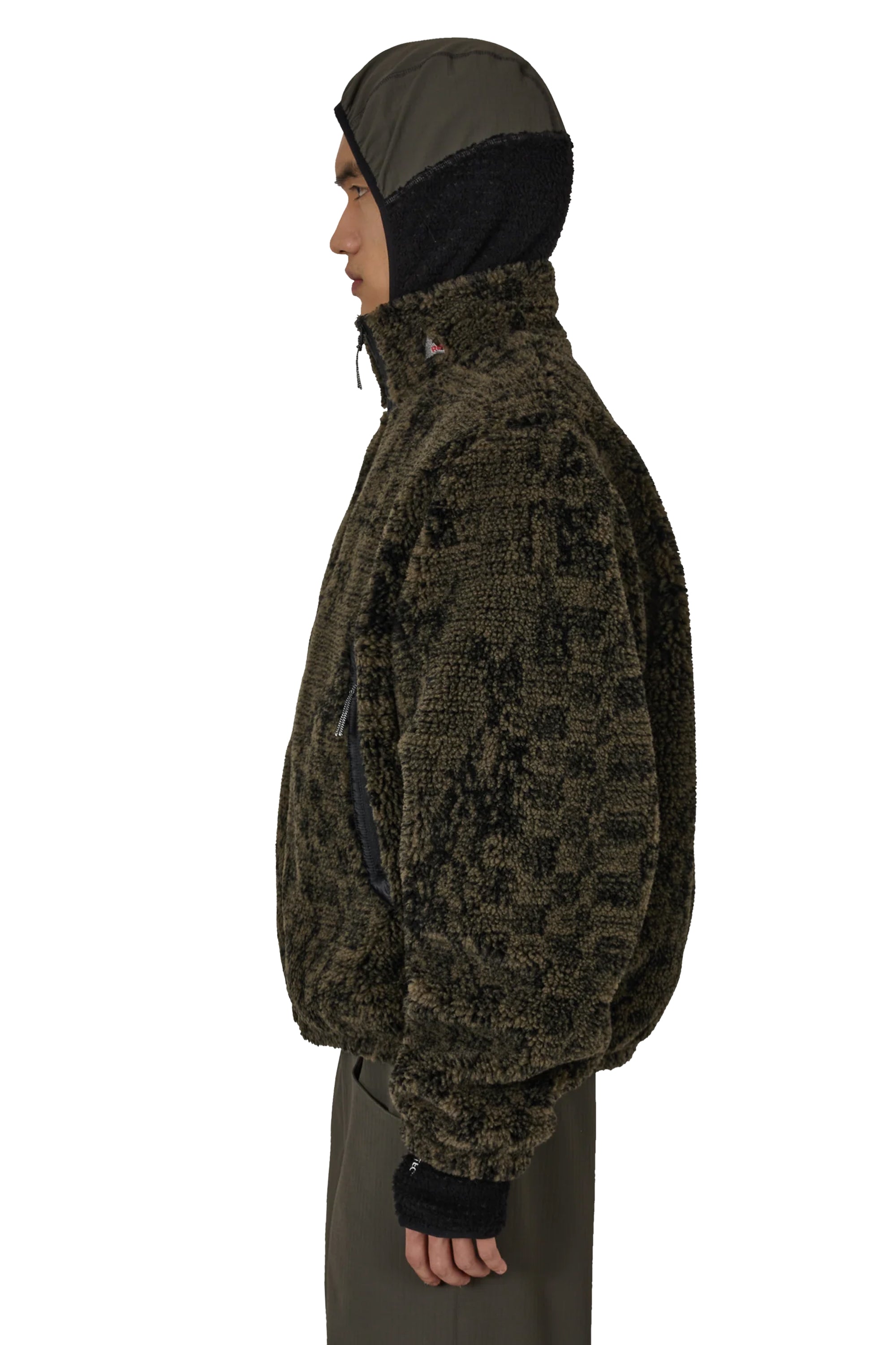 The Ewe Furry Jacket Olive available online with global shipping, and in PAM Stores Melbourne and Sydney.