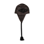 The FAIR ISLE BEANIE BLACK BROWN available online with global shipping, and in PAM Stores Melbourne and Sydney.