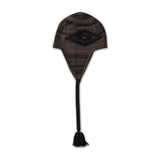 The FAIR ISLE BEANIE BLACK BROWN available online with global shipping, and in PAM Stores Melbourne and Sydney.